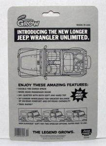 2002 Jeep Wrangler Unlimited Unique Sales Brochure