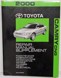 2000 Toyota Camry CNG Service Shop Repair Manual Supplement