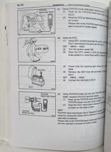 2000 Toyota Camry CNG Service Shop Repair Manual Supplement