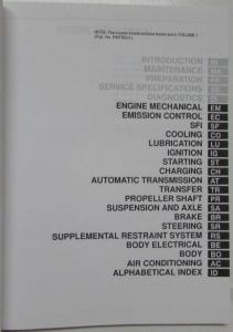 2001 Toyota Land Cruiser Service Shop Repair Manual Set Vol 1 & 2