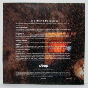 2003 Jeep Grand Cherokee Liberty Wrangler Sales Brochure