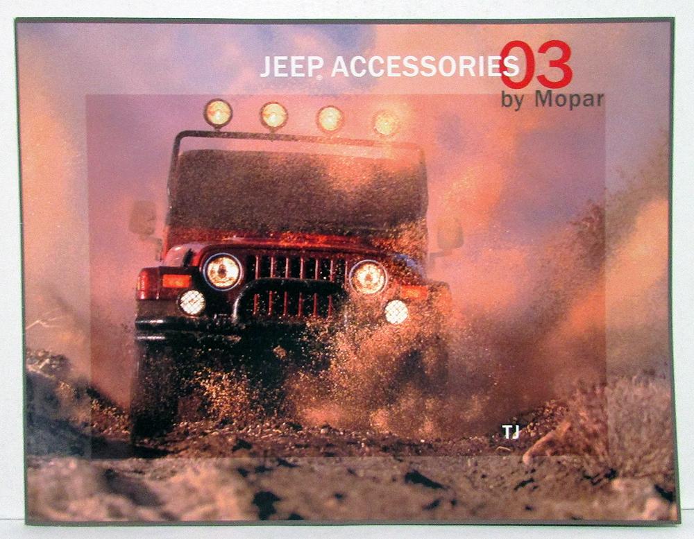 2003 Jeep Wrangler TJ Accessories By Mopar Sales Brochure