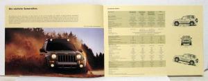 2004 Jeep Grand Cherokee Sales Brochure In German Text