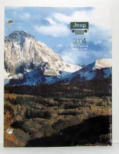 2004 Jeep Grand Cherokee Liberty Wrangler Paint Chips Exterior and Interior