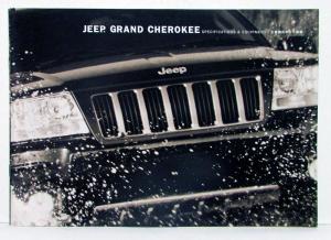 2004 Jeep Grand Cherokee Sales Brochure & Specifications In Japanese Text
