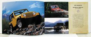 2004 Jeep Wrangler Sales Brochure & Specifications In Japanese Text