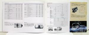 2004 Jeep Wrangler Sales Brochure & Specifications In Japanese Text