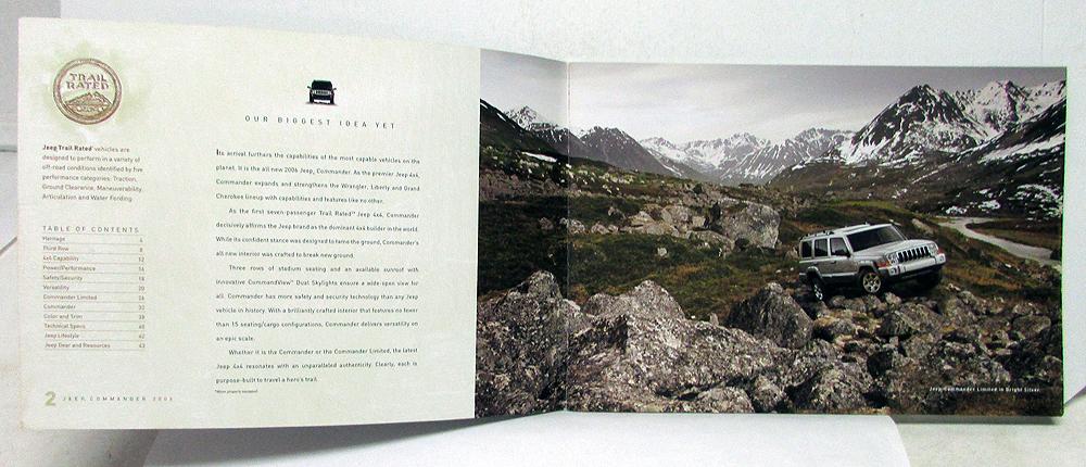 2006 Jeep Commander and Commander Limited Deluxe 46 Page Sales Brochure 