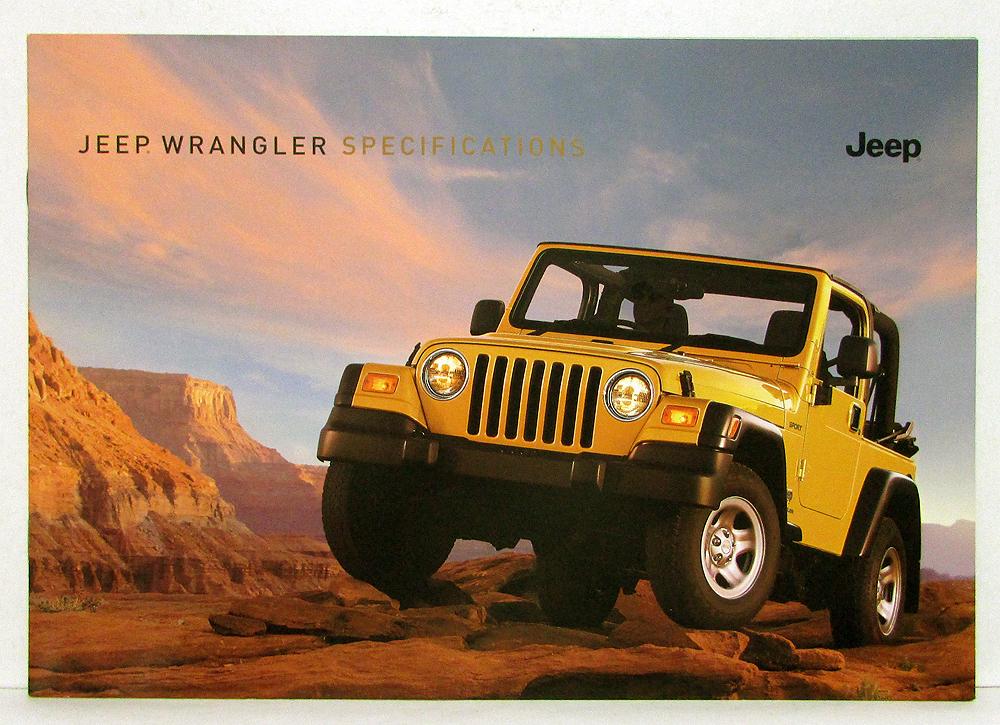 2006 Jeep Wrangler Sales Brochure & Specifications