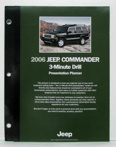 2006 Jeep Commander 3 Minute Drill Sales Brochure