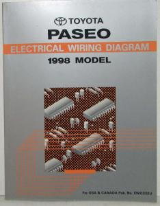 1998 Toyota Paseo Electrical Wiring Diagram Manual US & Canada
