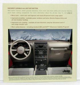 2007 Jeep TJ Sales Brochure