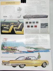 1961 Ford Fairlane Galaxy Station Wagon Color Sales Brochure Original