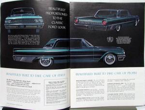 1961 Ford Fairlanes Galaxies Station Wagons Color Sales Folder Original