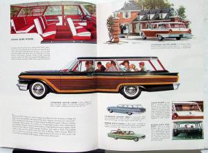 1961 Ford Fairlanes Galaxies Station Wagons Color Sales Folder Original