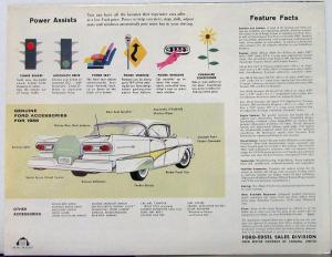 1958 Ford Fairlane Custom Wagon Skyliner Sunliner TBird CANADIAN Sales Folder