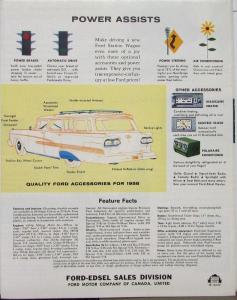 1958 Ford Wagons CANADIAN Sales Folder Country Squire Sedan Del Rio Ranch Fordor