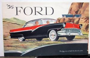 1956 Ford Fairlane Customline Mainline Station Wagons Sales Folder Rev 9 55 Orig