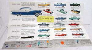 1956 Ford Fairlane Customline Mainline Station Wagons Sales Folder Rev 9 55 Orig