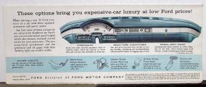 1957 Ford Custom & 300 Fairlane 500 Wagon Series Color Sales Brochure Original