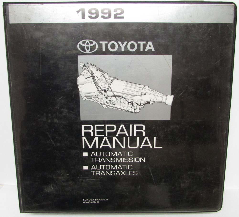1992 Toyota Automatic Transaxle Service Repair Manual Folder Set