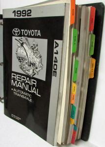 1992 Toyota Automatic Transaxle Service Repair Manual Folder Set