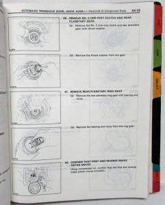 1992 Toyota Automatic Transaxle Service Repair Manual Folder Set