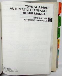 1992 Toyota Automatic Transaxle Service Repair Manual Folder Set