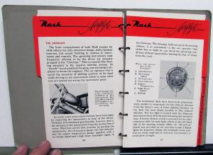 1949 Nash Dealer Facts Data Book Sales Reference Manual Airflyte 600 Ambassador