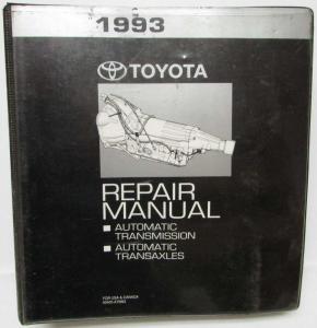 1993 Toyota Automatic Transaxle Service Repair Manual Folder Set US & Canada
