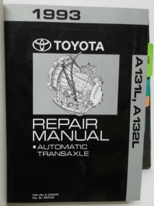 1993 Toyota Automatic Transaxle Service Repair Manual Folder Set US & Canada