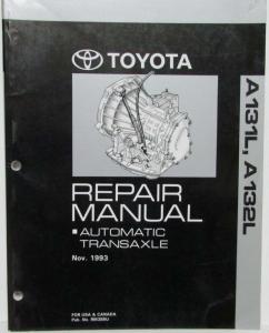 1993 Toyota Auto Transaxle Service Repair Manual A131L A132L Corolla Tercel
