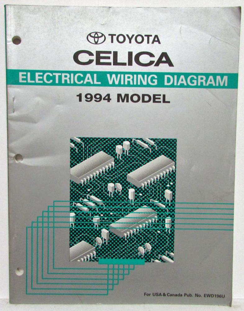 1994 Toyota Celica Electrical Wiring Diagram Manual