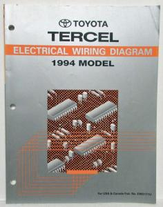 1994 Toyota Tercel Electrical Wiring Diagram Manual