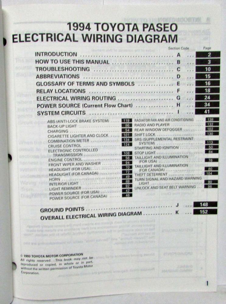 Toyota Paseo Wiring from www.autopaper.com