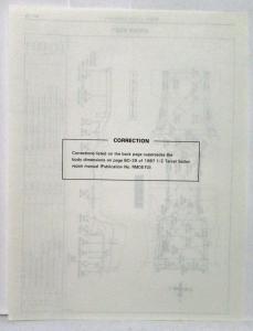 1987 1/2 Toyota Tercel Sedan Service Shop Repair Manual Supplement w Correction