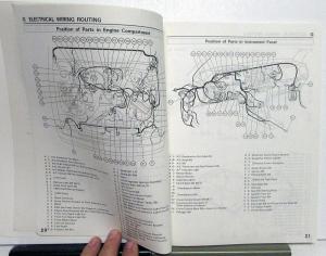 1989 Toyota Tercel Service Shop Repair Manual plus Electrical Wiring Diagram