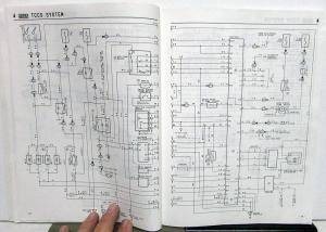 1988 Toyota Camry Service Shop Repair Manual Electrical Wiring Diagram Booklet