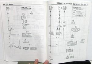 1988 Toyota Camry Service Shop Repair Manual Electrical Wiring Diagram Booklet