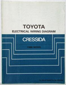 1988 Toyota Cressida Electrical Wiring Diagram Manual US & CA