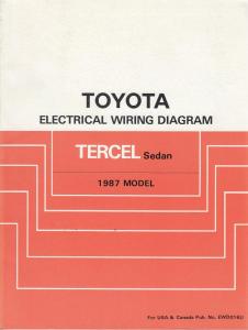1987 Toyota Tercel Sedan Electrical Wiring Diagram