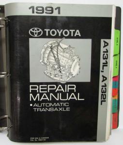 1991 Toyota Automatic Transaxle Service Repair Manual Folder Set US & Canada