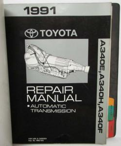 1991 Toyota Automatic Transaxle Service Repair Manual Folder Set US & Canada