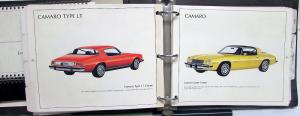 1976 Chevrolet Dealer Album Sales Reference Impala Monte Carlo Camaro Corvette