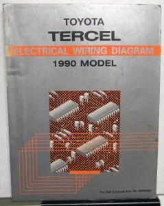 1990 Toyota Tercel Electrical Wiring Diagram Manual US & Canada