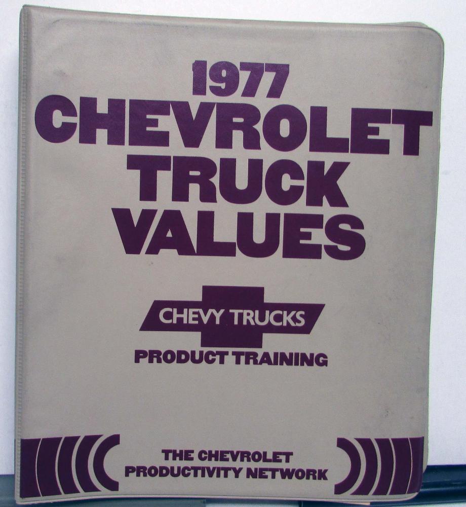 1977 Chevrolet Truck Values El Camino Pickup Blazer LUV Med Duty Suburban
