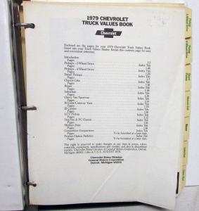 1979 Chevrolet Truck Dealer Salesmen Product Training Portfolio Data Pickup CK