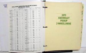 1979 Chevrolet Truck Dealer Salesmen Product Training Portfolio Data Pickup CK
