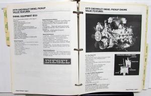 1979 Chevrolet Truck Dealer Salesmen Product Training Portfolio Data Pickup CK