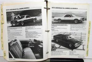 1979 Chevrolet Truck Dealer Salesmen Product Training Portfolio Data Pickup CK